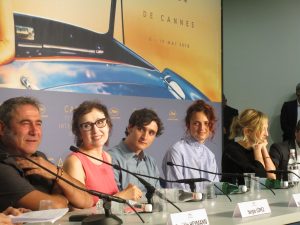 VICENÇ BATALLA | Sergi López, Nicoleta Braschi, Adriano Tardiolo, la directora Alice Rohrwacher, i Alba Rohrwacher a la roda de premsa de Lazzaro felice