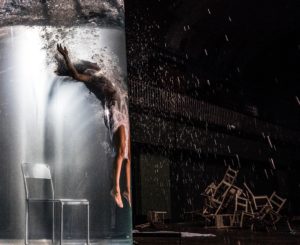 GÉRALDINE ARESTEANU | La bailarina Marie Vaudin interpretando una coreografía en apnea en la obra de Yoann Bourgeois en antiguo Museo Guimet de Lyon