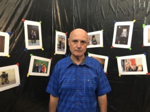 VICENÇ BATALLA | Miguel Trillo, a la reproducció de l'exposició <em>Fotocopias. Madrid-Londres</em> del 1983, que s'ha fet al palau de l'Arquebisbat d'Arles