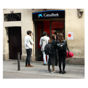 EDU CHIRINOS | Ici, Chirinos fait passer l'Heliogàbal, au quartier de Gràcia, comme agence bancaire