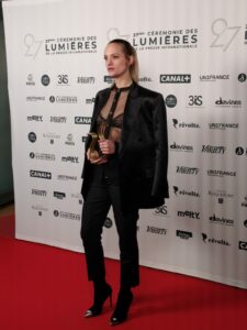 POL COSTA | Aghate Rousselle, amb el seu premi dels Lumières com a actriu revelació per <em>Titane</em>